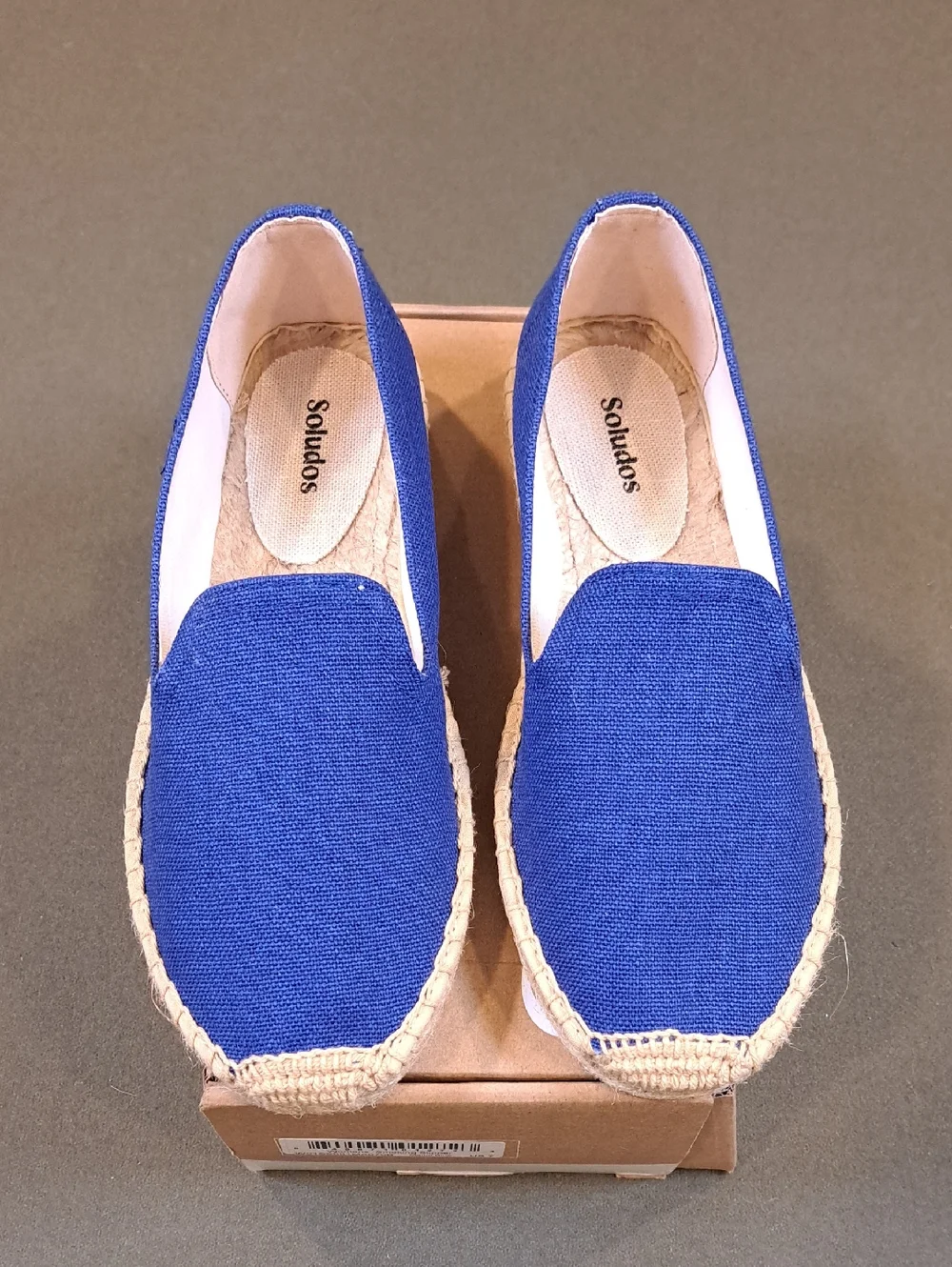 Soludos Espsadrille The Smoking Slipper - Color: Marlin Blue - Size: US 7-7.5